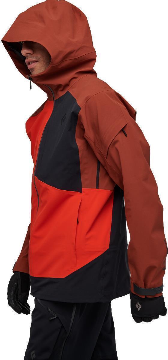 Recon Stretch Ski Shell - Mens - Mulled Cider / Black / Octane 4