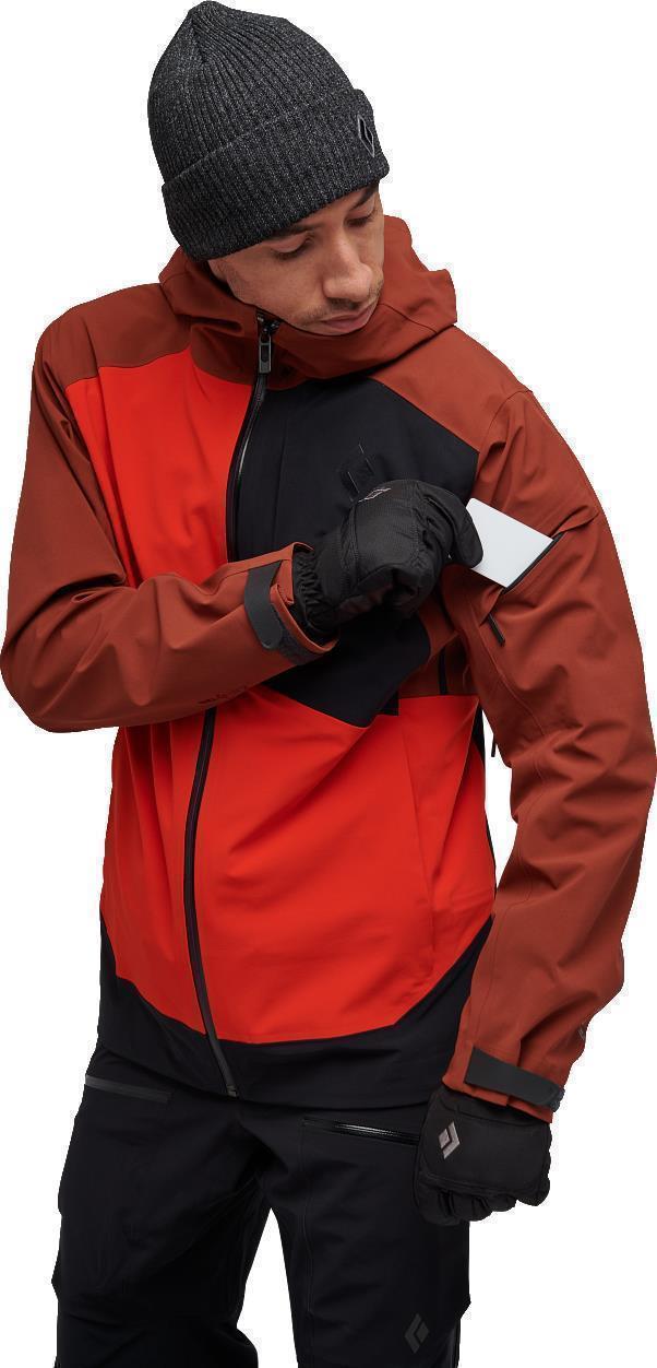Recon Stretch Ski Shell - Mens - Mulled Cider / Black / Octane 6
