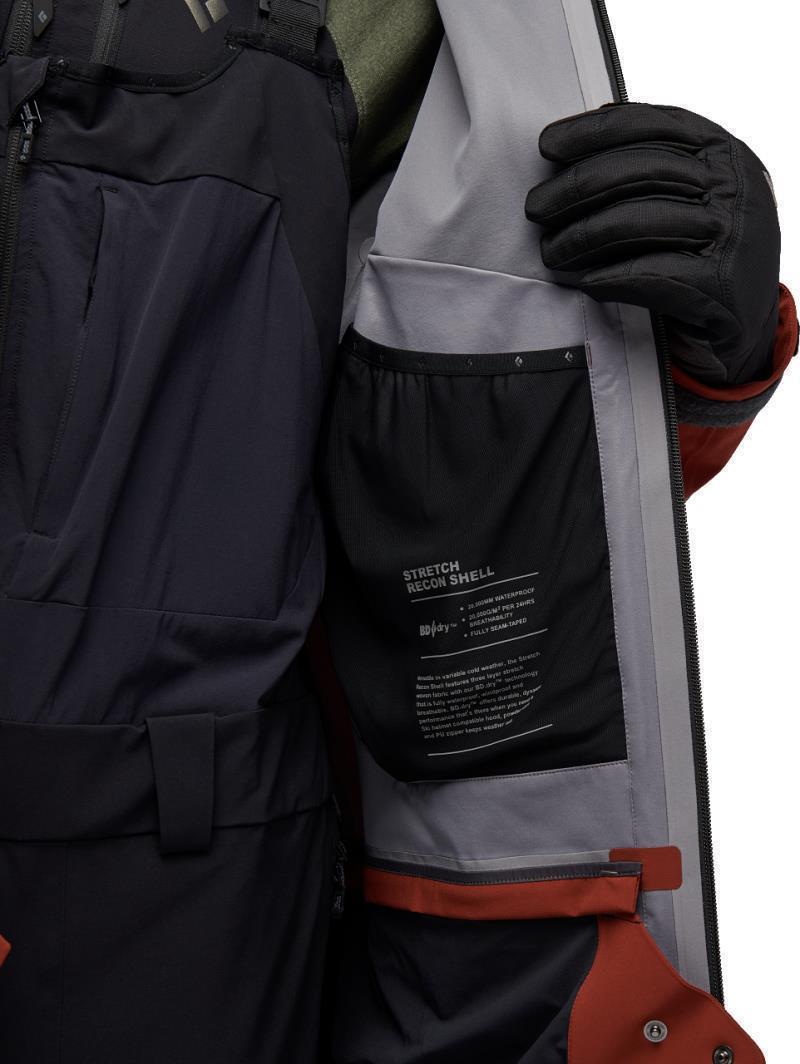 Recon Stretch Ski Shell - Mens - Mulled Cider / Black / Octane 9