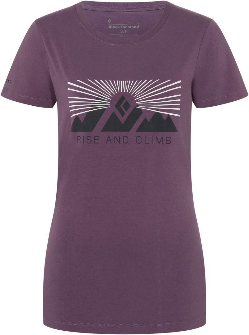 Rise And Climb SS Tee - Womens - Mulberry 1