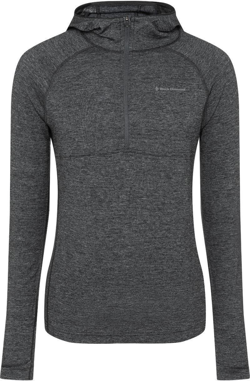 Solution 150 Merino Baselayer Half Zip Hoody - Mens - Black 1