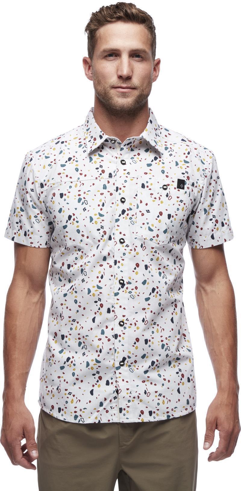 Solution SS Shirt - Mens - Birch / Gym Hold Print 2