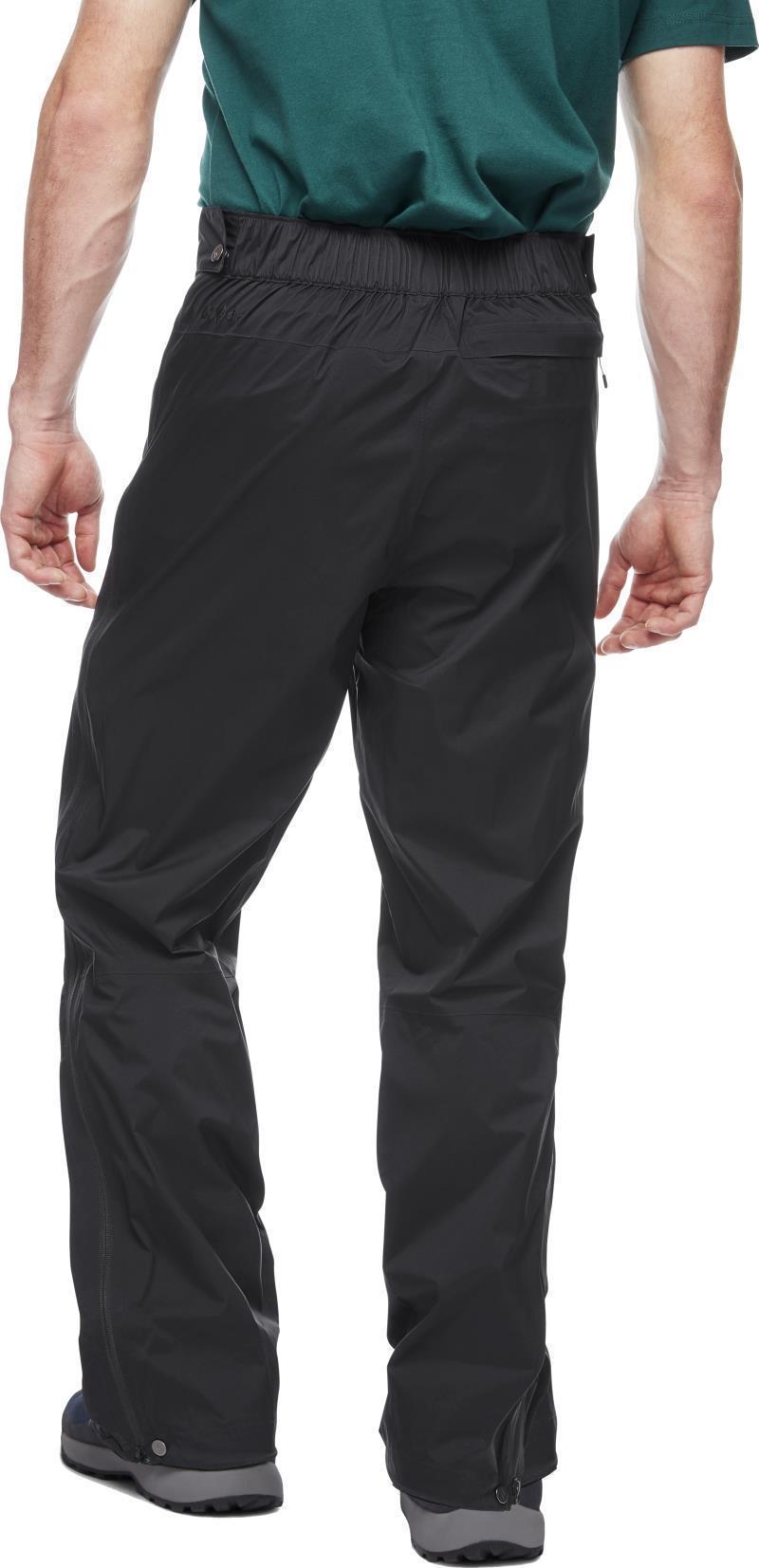 Stormline Stretch Full Zip Rain Pants, Long - Mens - Black 4