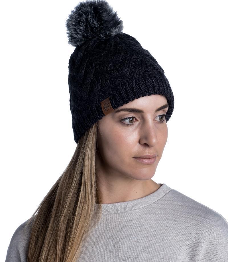 Caryn Knitted & Fleece Beanie - Caryn Graphite - 123515.901.10.00 1