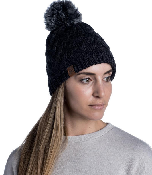 Caryn Knitted & Fleece Beanie - Caryn Graphite - 123515.901.10.00 1