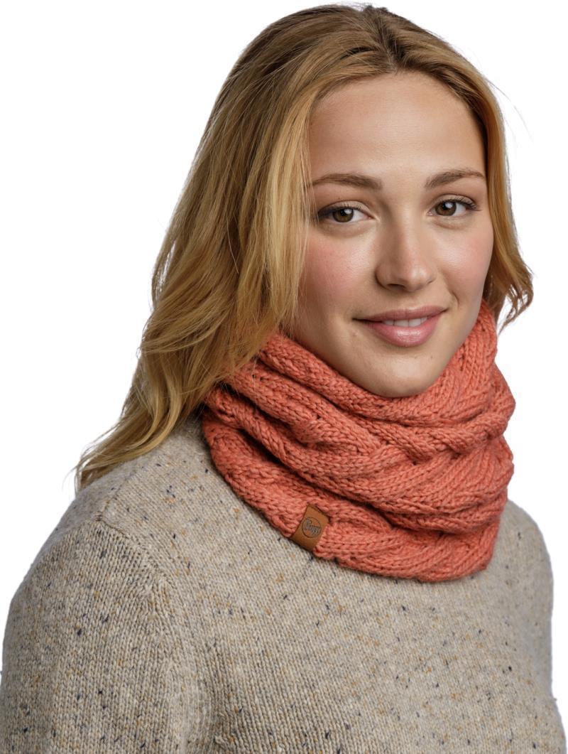 Caryn Knitted & Fleece Neckwarmer - Caryn Crimson - 123518.401.10.00 3