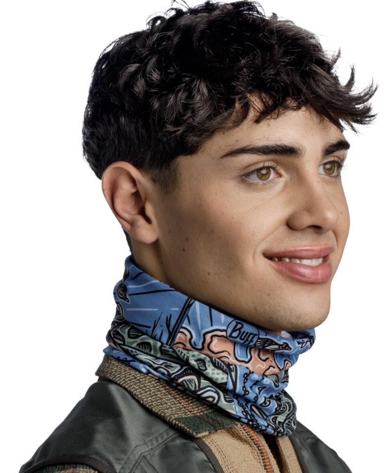 CoolNet UV Neckwarmer - Angler - Casey Underwood - Bass Scape Multi - 131890.555.10.00 3
