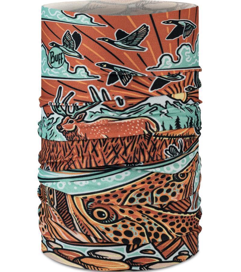 CoolNet UV Neckwarmer - Angler - Casey Underwood - Trout Scape Multi - 131891.555.10.00 1