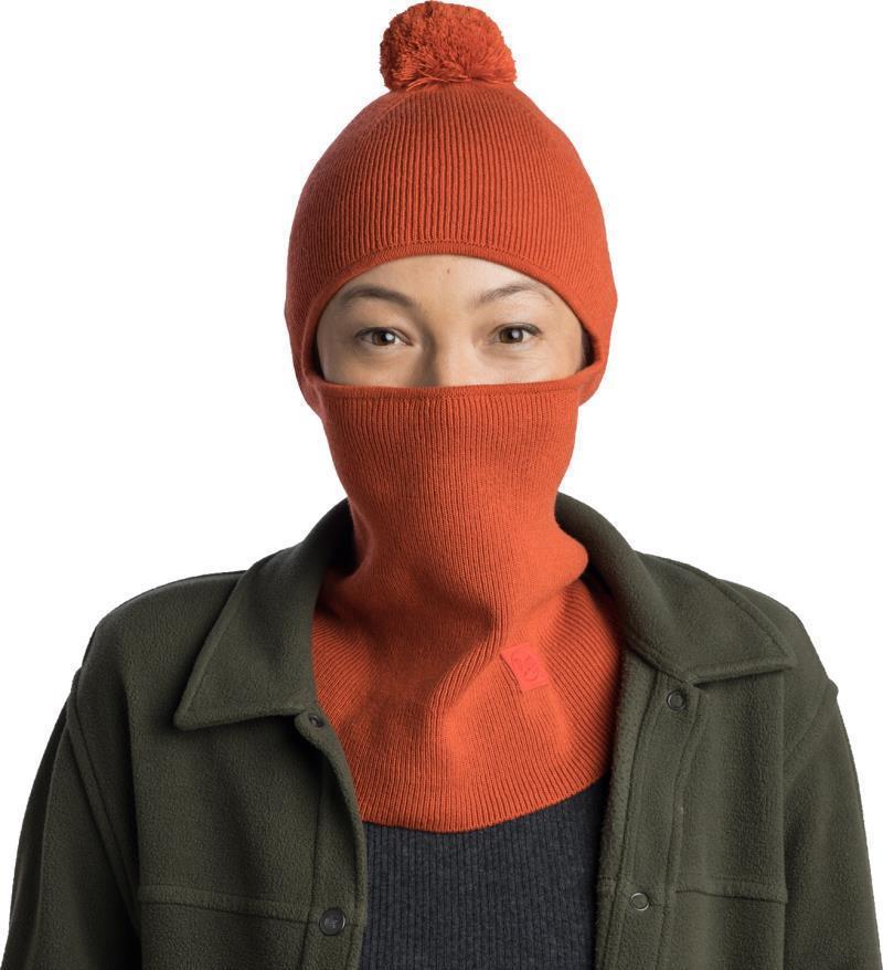 Knitted Balaclava - niilan orange red - 132320.402.10.00 1