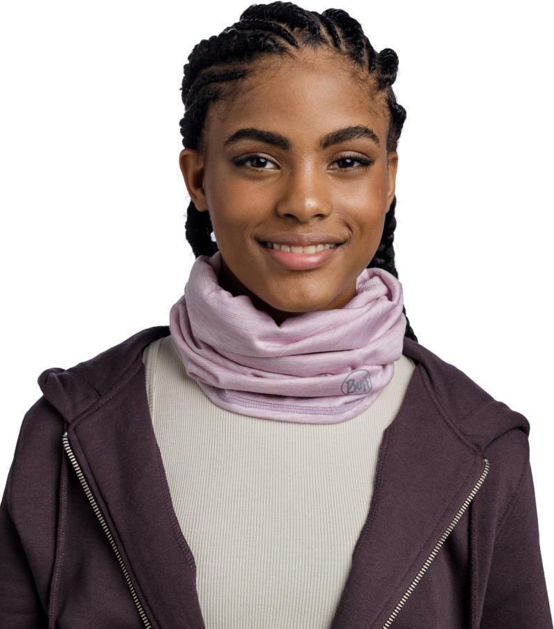 Merino Lightweight Neckwarmer - Lilac Sand Multi Stripes - 117819.640.10.00 3