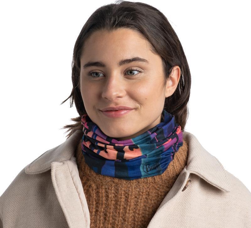 Original EcoStretch Neckwarmer - Red Leaves Multi - 130249.555.10.00 3