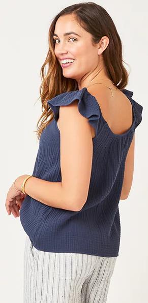 Corrine Top - Womens - Navy 2