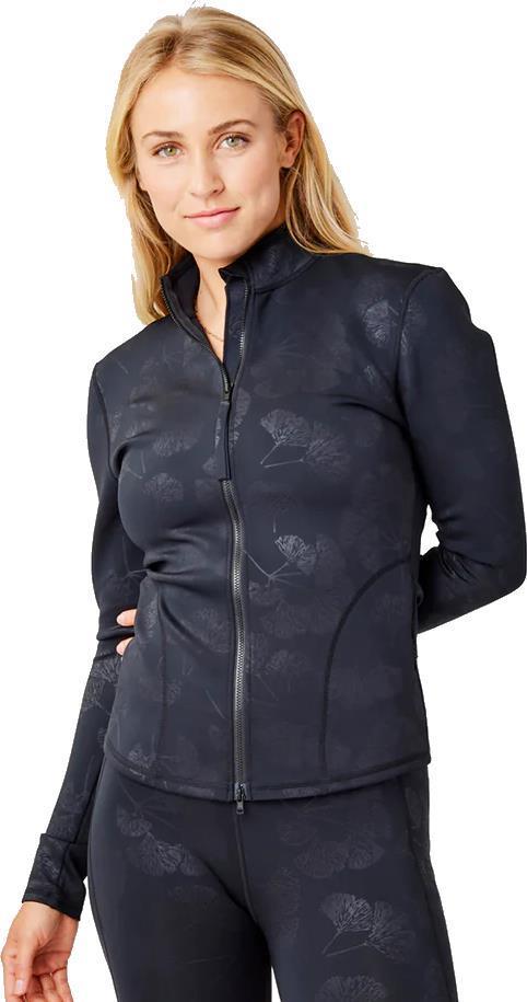 Stella Zip-Up Jacket - Womens - Ginkgo Embossed 1