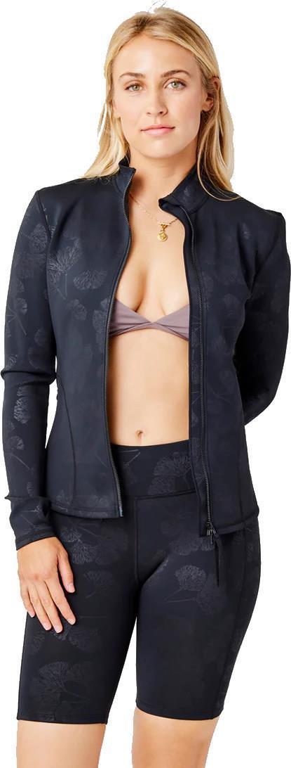 Stella Zip-Up Jacket - Womens - Ginkgo Embossed 2