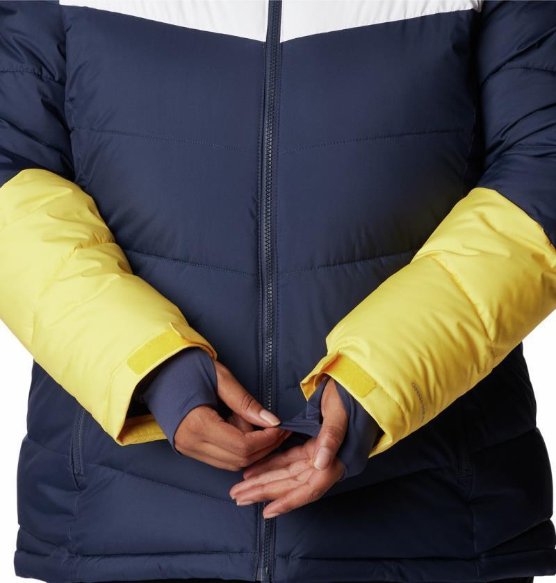 Abbott Peak Insulated Jacket - Plus - Womens - Nocturnal / White / Sun Glow 7
