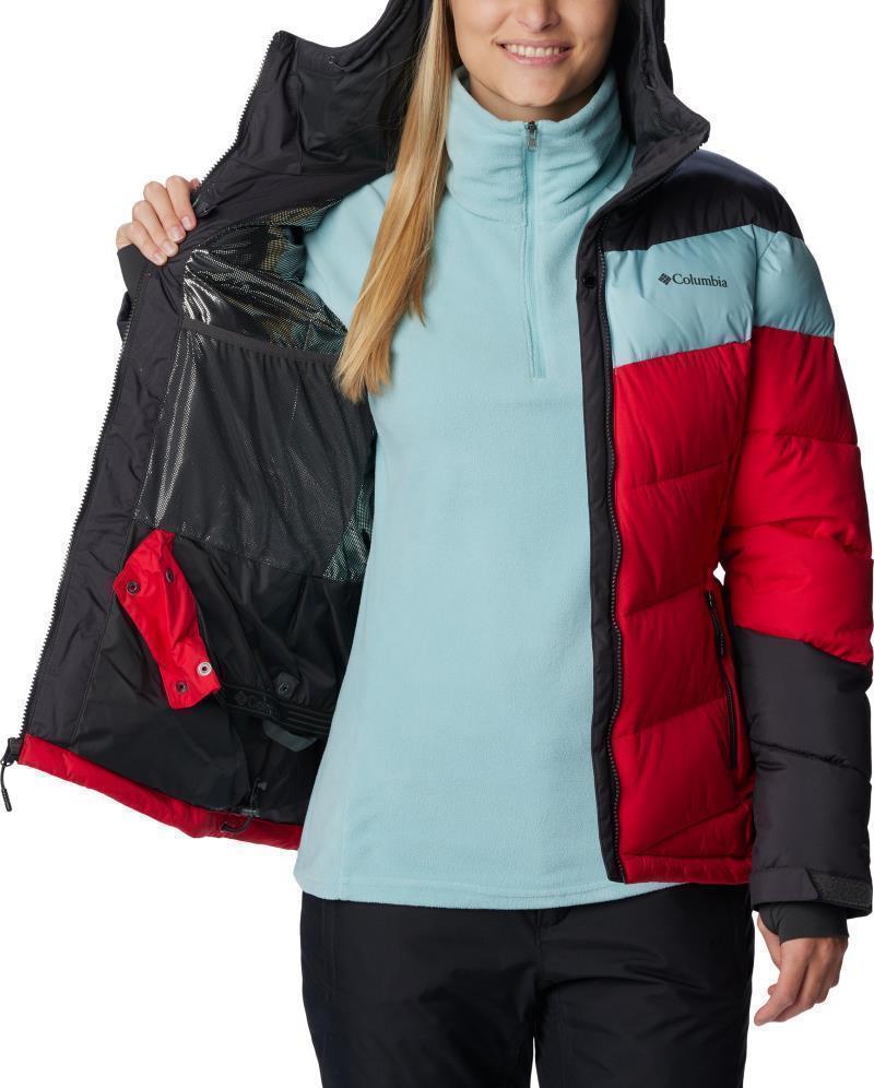 Abbott Peak Insulated Jacket - Womens - Red Lily / Shark / Aqua Haze 5