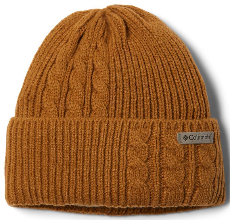 Agate Pass Cable Knit Beanie - Womens - Camel Brown 1