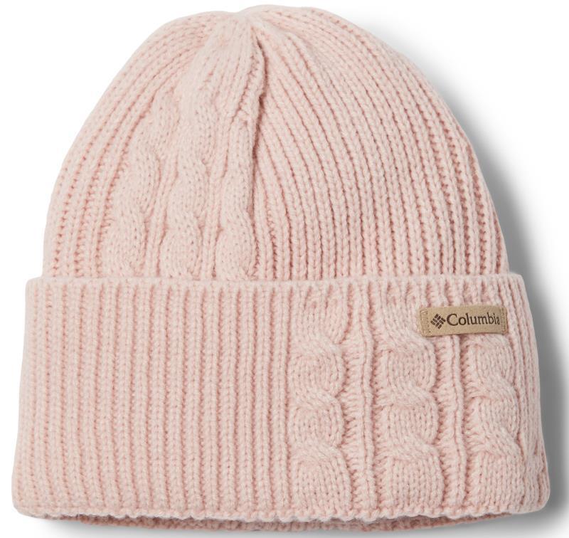 Agate Pass Cable Knit Beanie - Womens - Dusty Pink 1