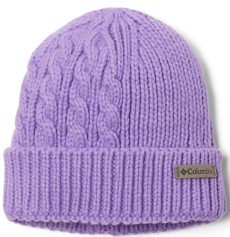 Agate Pass Cable Knit Beanie - Youth - Paisley Purple 1