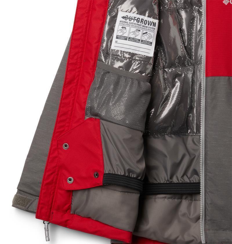 Alpine Action II Jacket - Youth Boys - City Grey Heather / Mtn Red 3