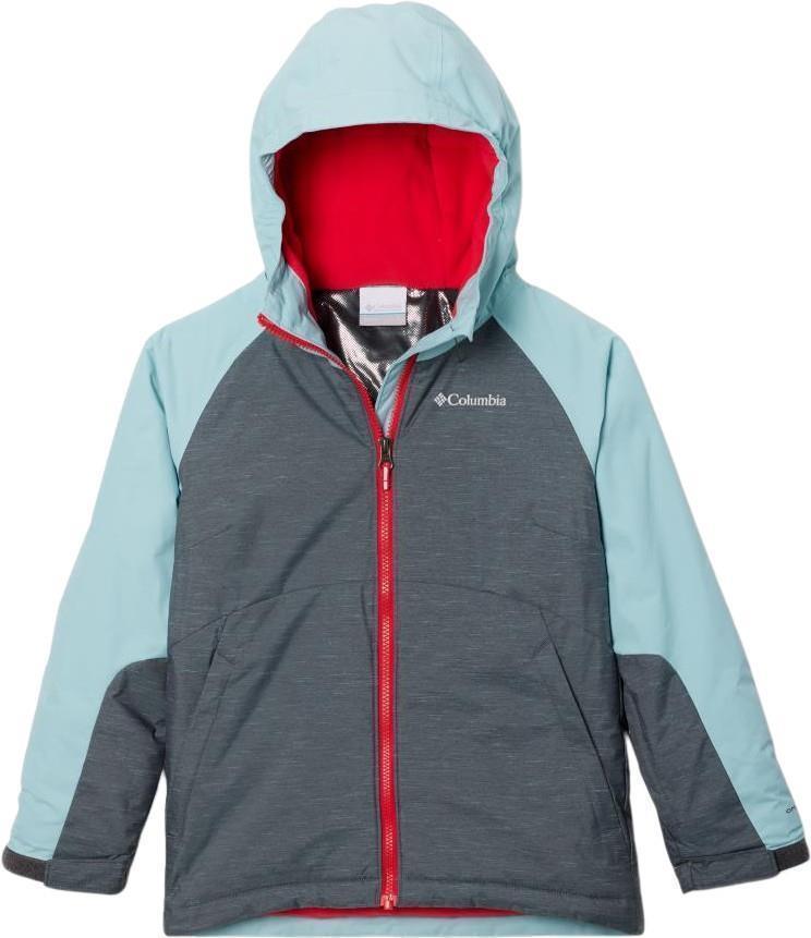 Alpine Action II Jacket - Youth Girls - Shark Heather / Aqua Haze 1