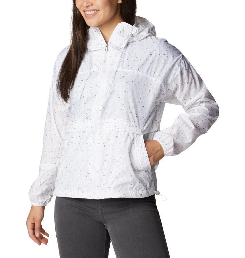 Alpine Chill Windbreaker - Womens - White Campdot Print 1