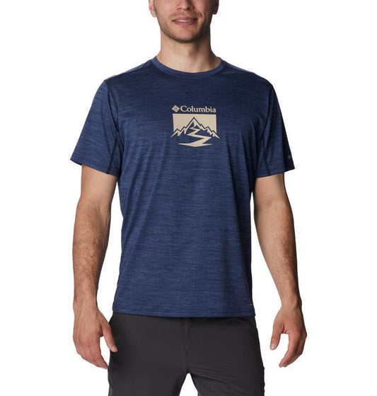 Alpine Chill Zero Graphic SS - Mens - Coll Navy Heather / Energized Graphic 1