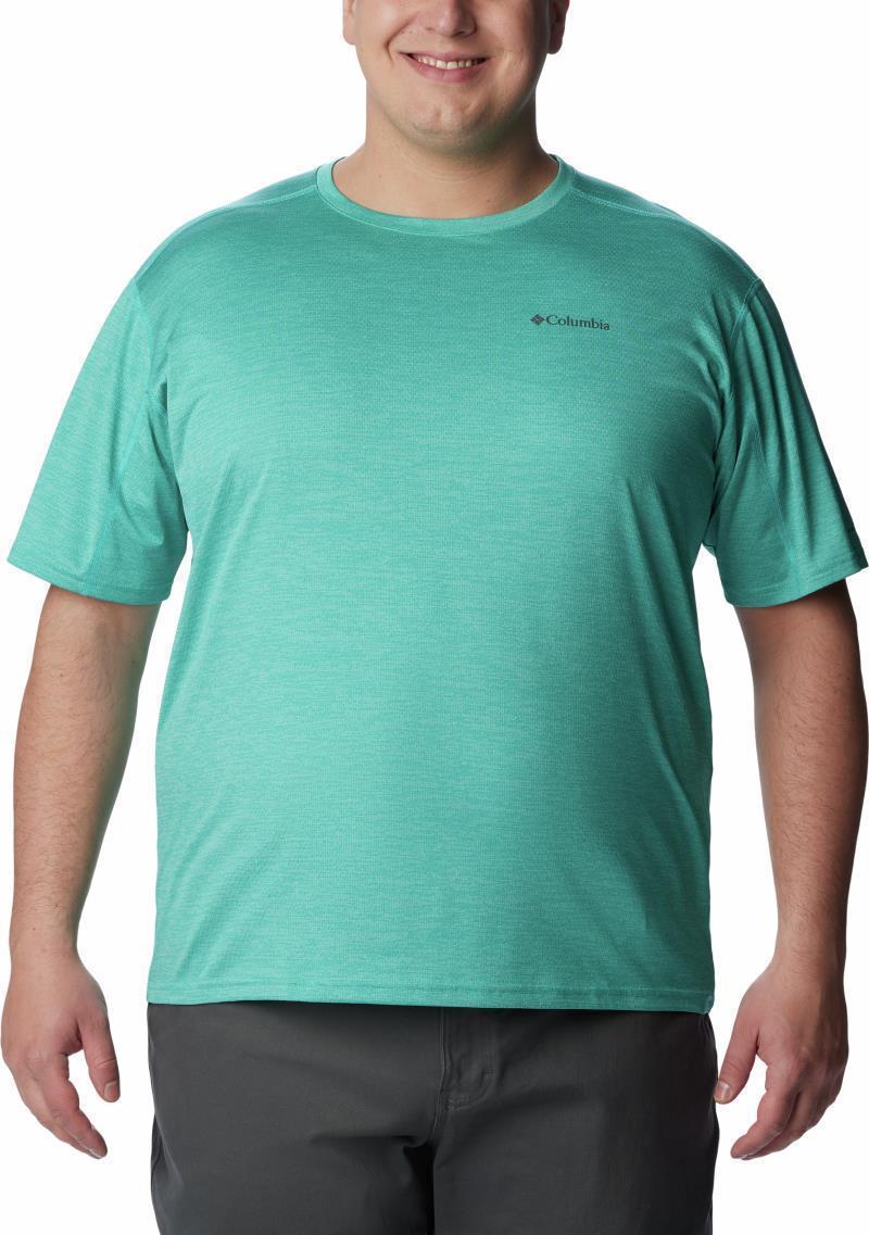 Alpine Chill Zero SS Crew - Big - Mens - Bright Aqua Heather 1