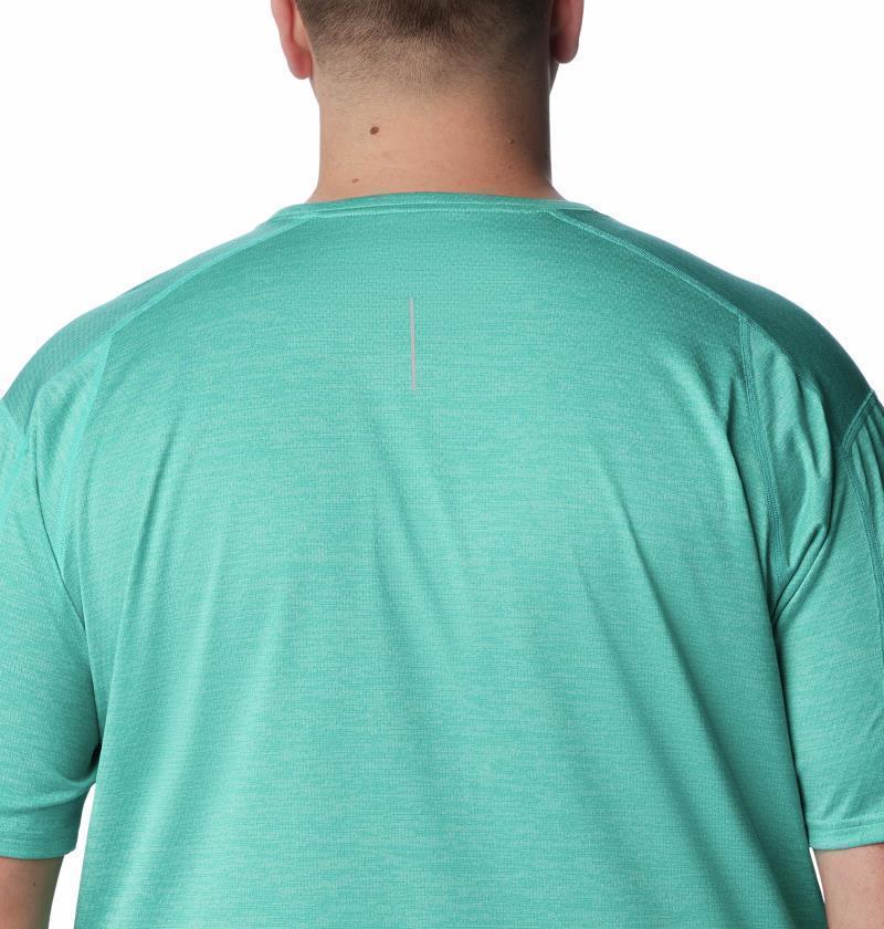 Alpine Chill Zero SS Crew - Big - Mens - Bright Aqua Heather 3