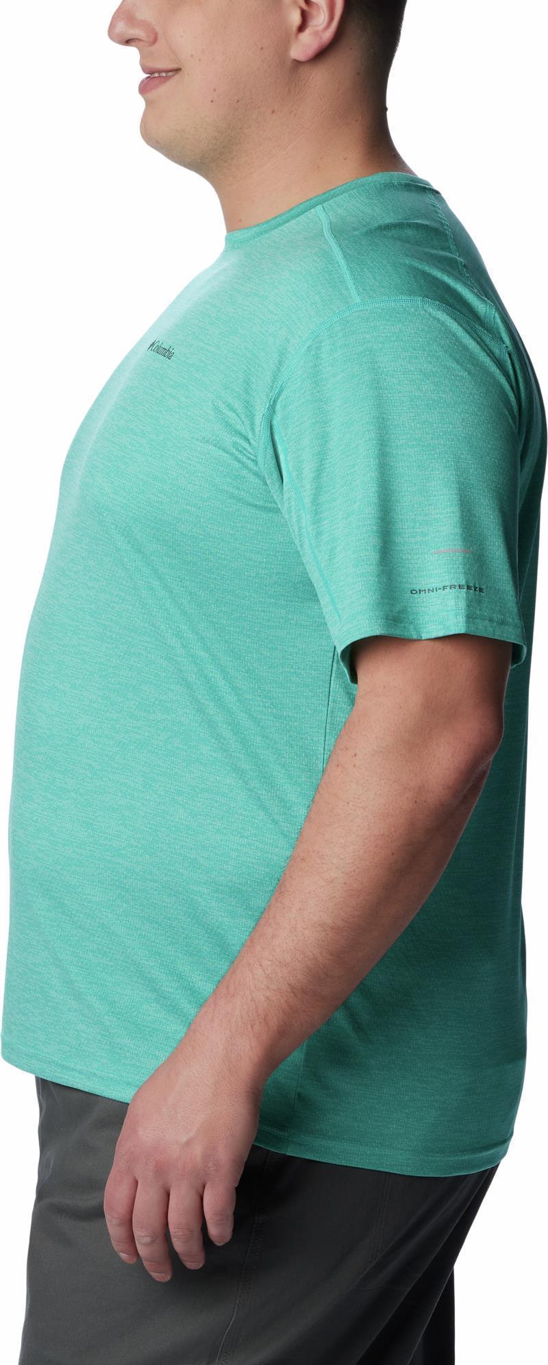 Alpine Chill Zero SS Crew - Big - Mens - Bright Aqua Heather 5