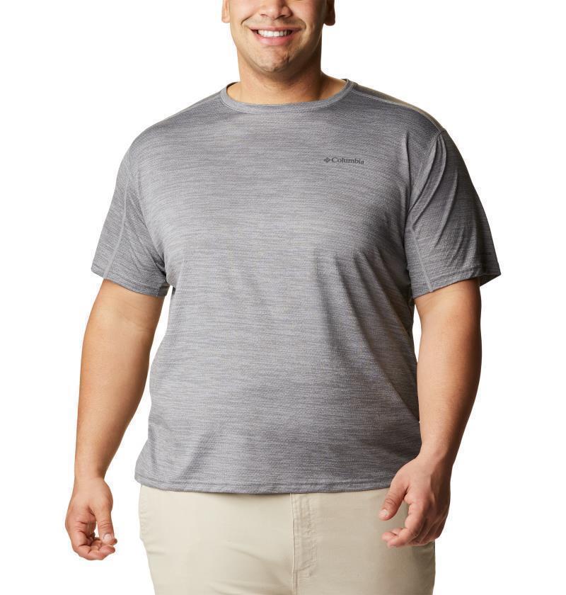 Alpine Chill Zero SS Crew - Big - Mens - Columbia Grey Heather 1