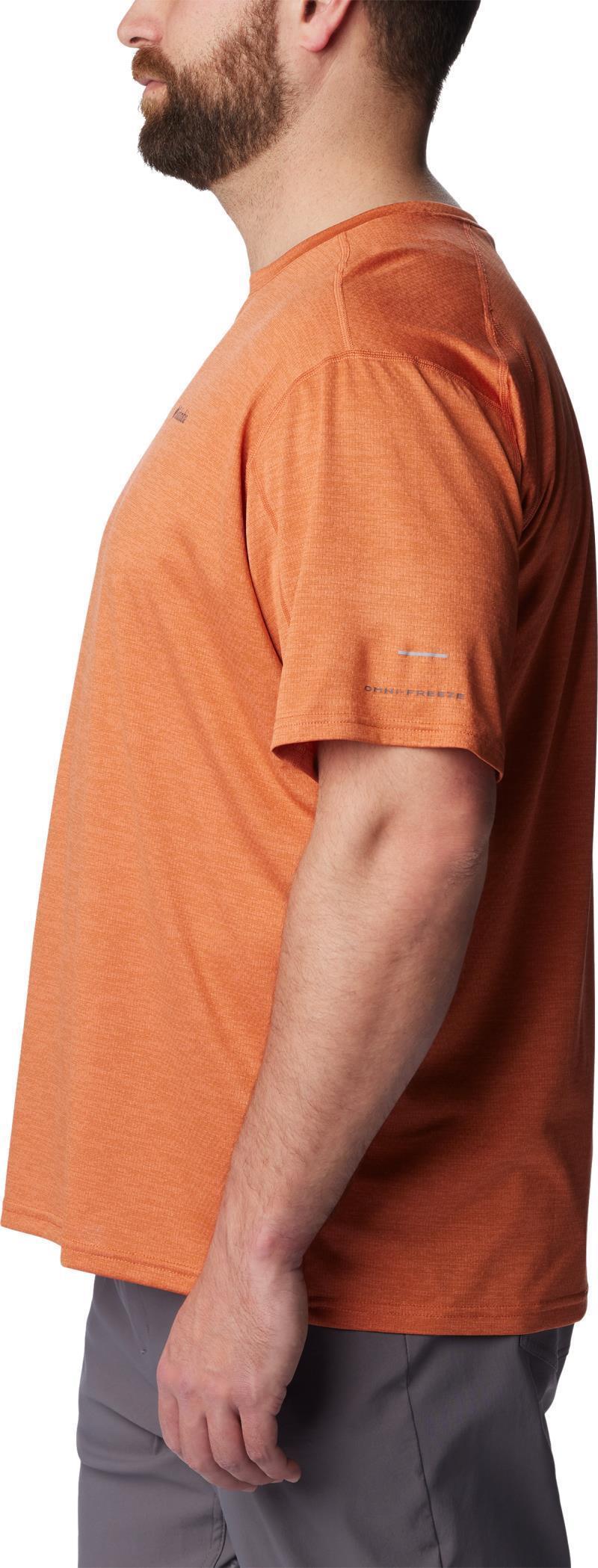Alpine Chill Zero SS Crew - Big - Mens - Desert Orange Heather 3