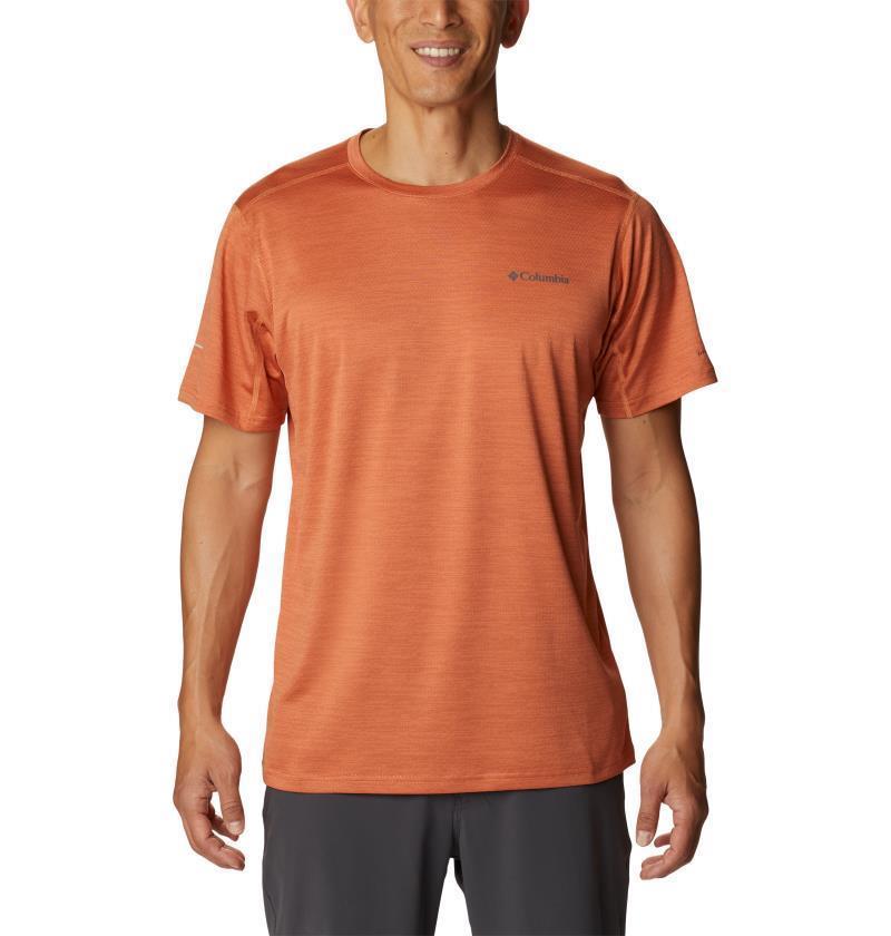 Alpine Chill Zero SS Crew - Mens - Desert Orange Heather 1