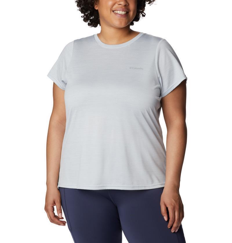 Alpine Chill Zero SS Tee - Plus - Womens - White Heather 1