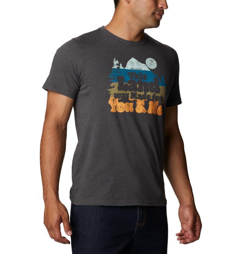 Alpine Way Graphic Tee - Tall - Mens - Shark Heather / Our Land Graphic 2