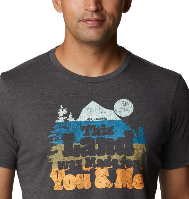 Alpine Way Graphic Tee - Tall - Mens - Shark Heather / Our Land Graphic 5