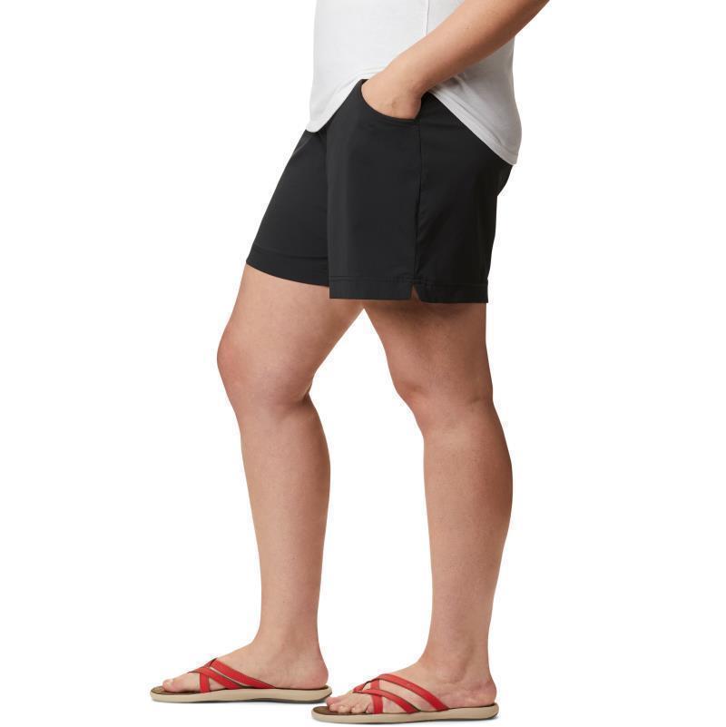 Anytime Casual Shorts, 6" Inseam - Plus - Womens - Black 2