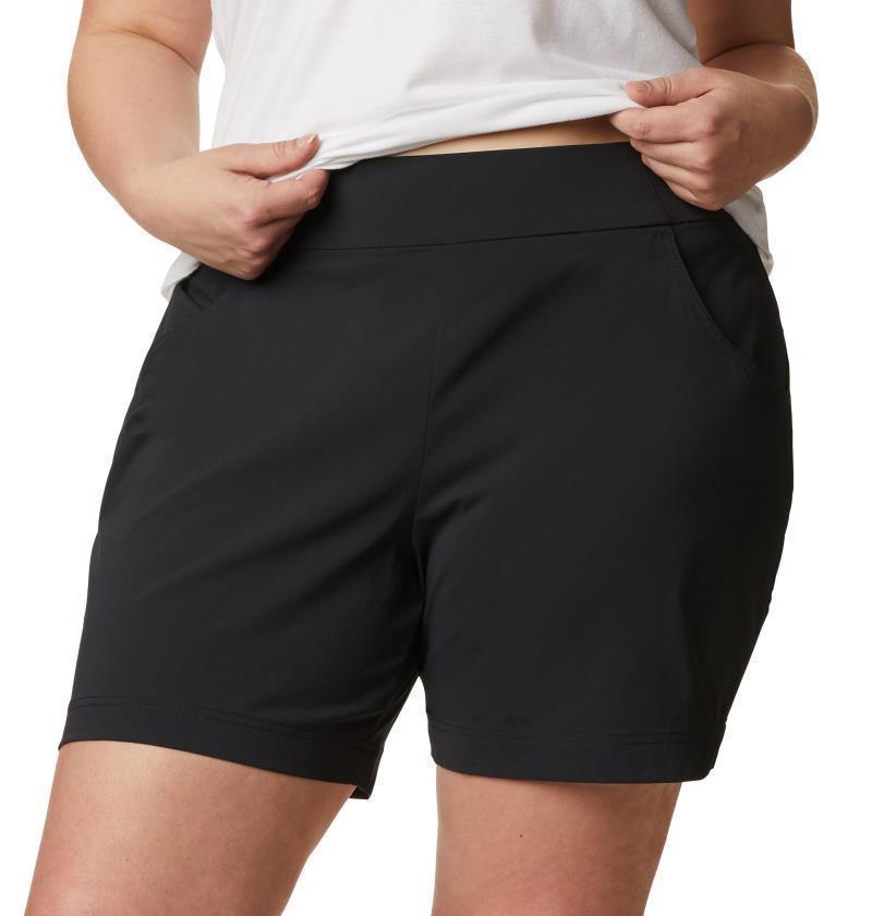 Anytime Casual Shorts, 6" Inseam - Plus - Womens - Black 4