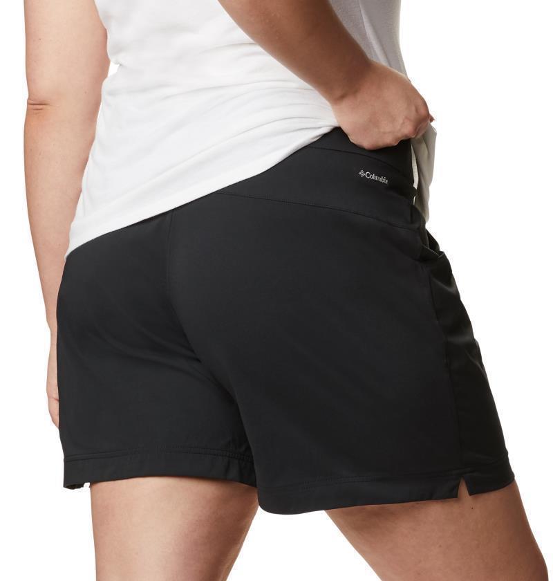 Anytime Casual Shorts, 6" Inseam - Plus - Womens - Black 5
