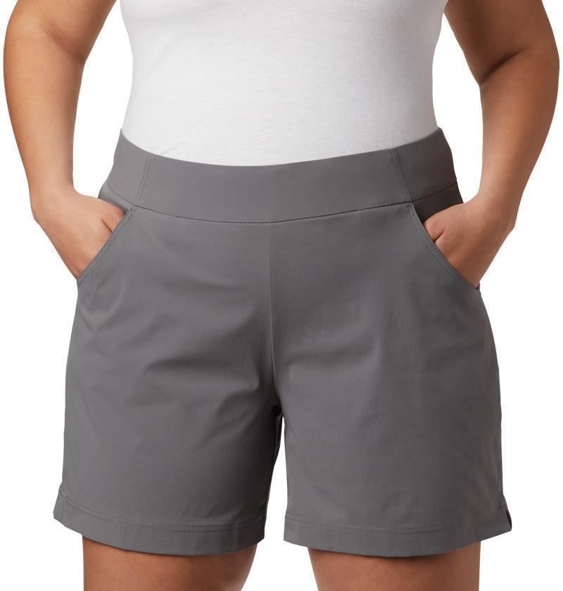 Anytime Casual Shorts, 6" Inseam - Plus - Womens - City Grey 3