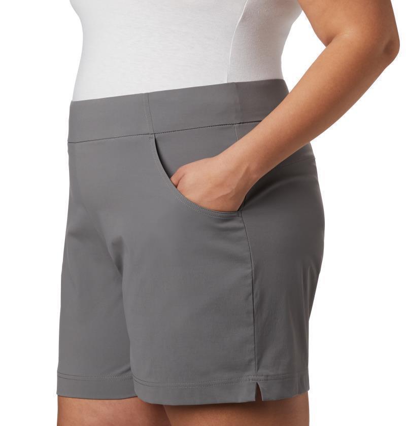 Anytime Casual Shorts, 6" Inseam - Plus - Womens - City Grey 4
