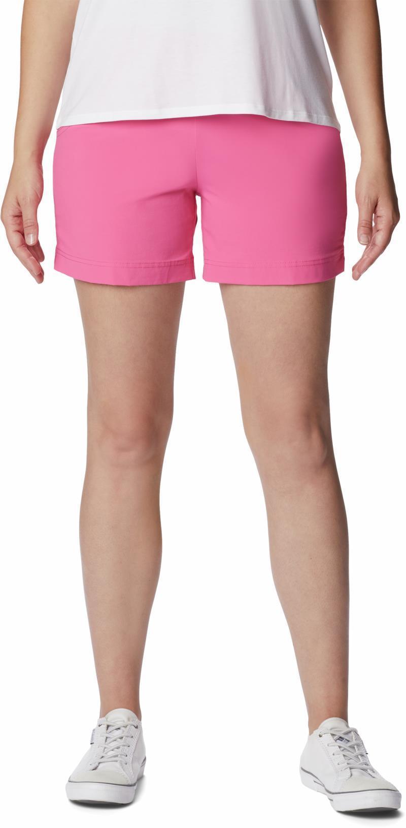 Anytime Casual Shorts, 6" Inseam - Plus - Womens - Wild Geranium 1
