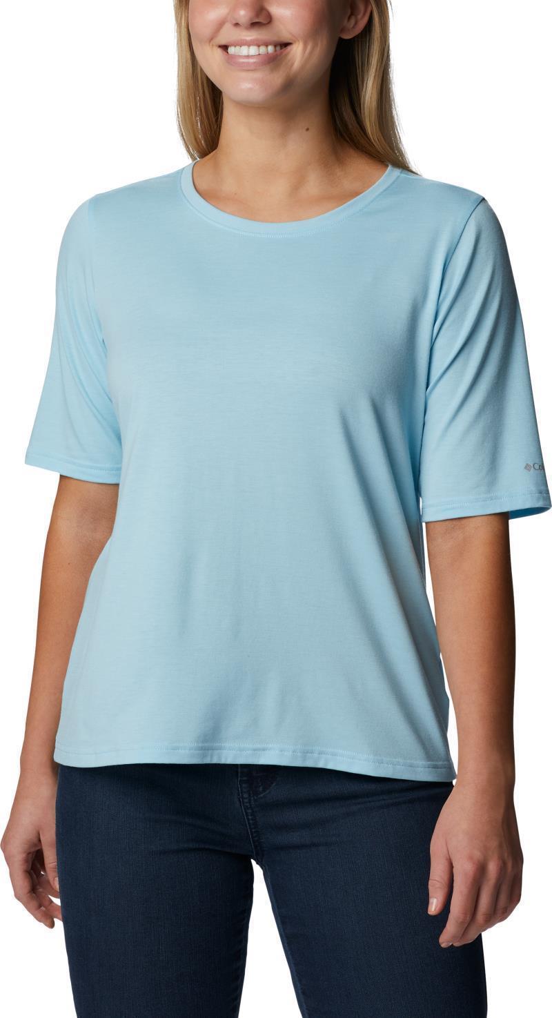Anytime Knit SS Tee - Womens - Spring Blue 1