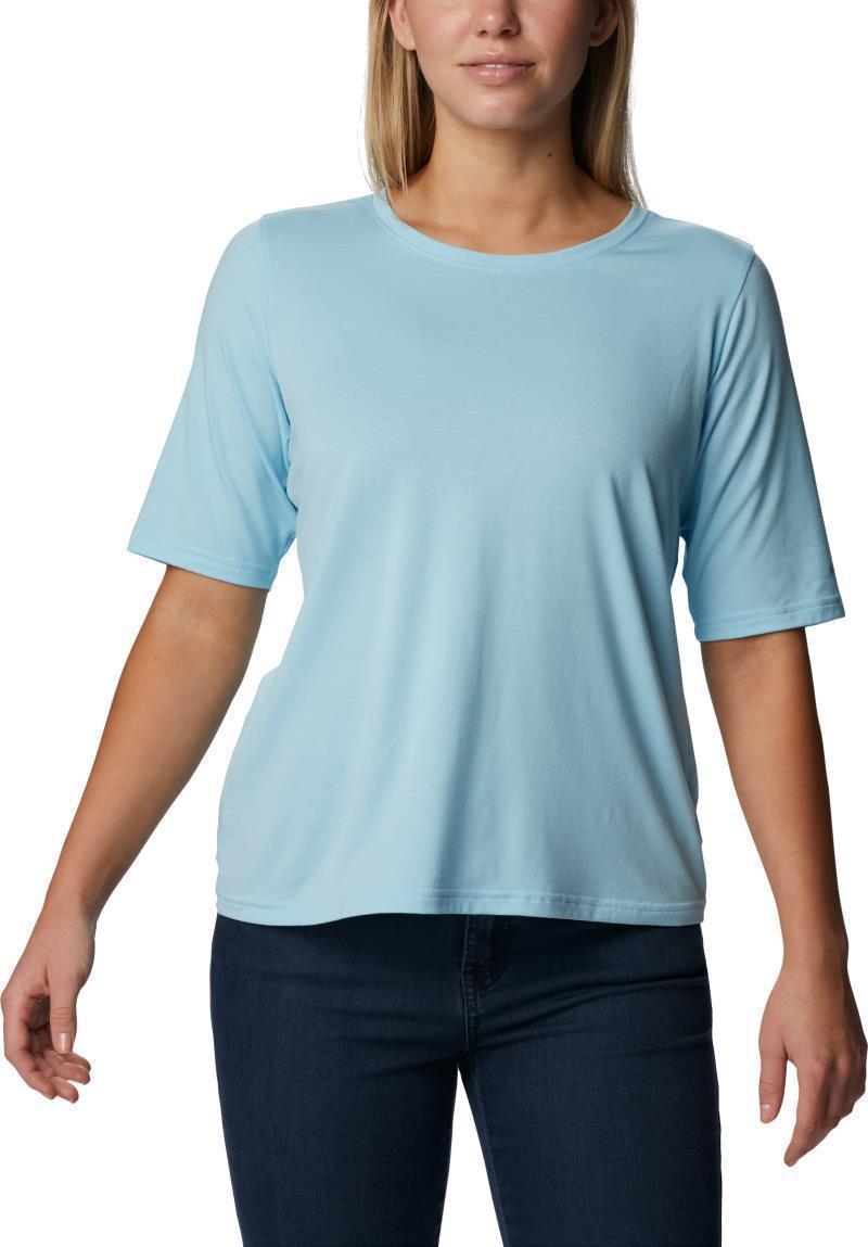 Anytime Knit SS Tee - Womens - Spring Blue 3