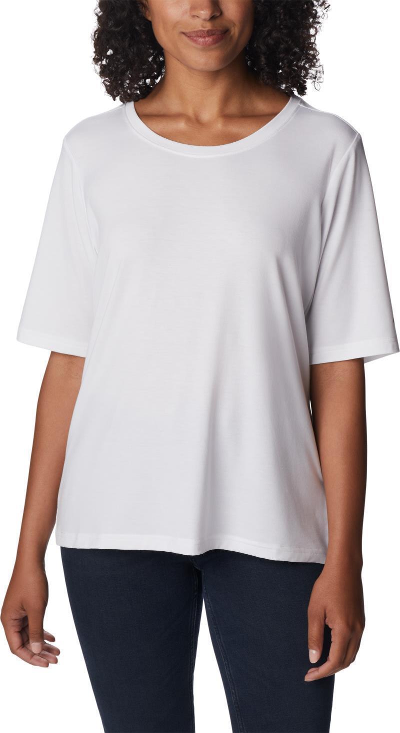 Anytime Knit SS Tee - Womens - White 1