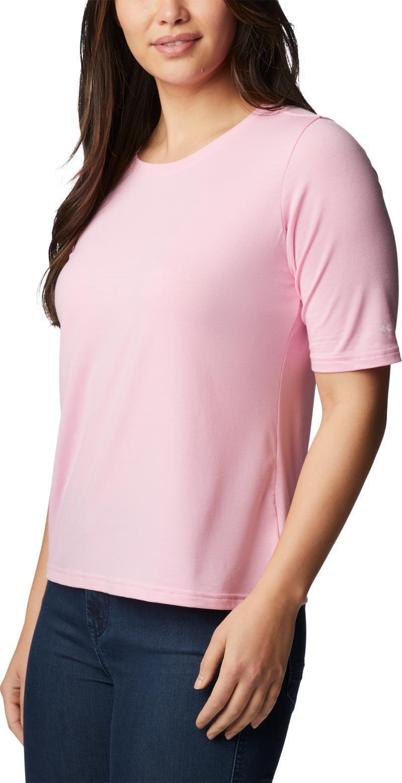 Anytime Knit SS Tee - Womens - Wild Rose 3