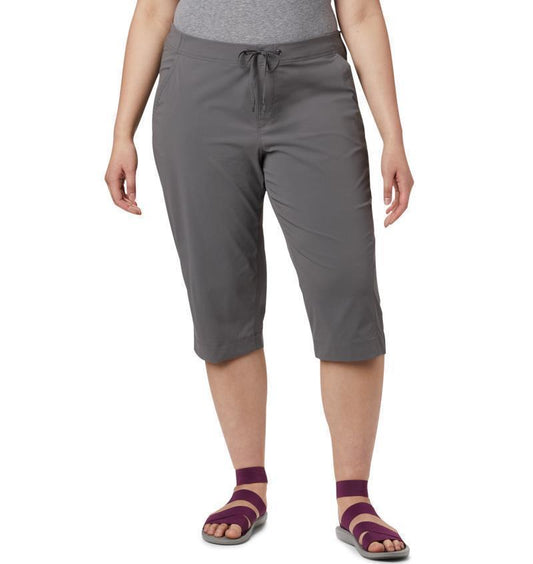 Anytime Outdoor Capris, 18" Inseam - Plus - Womens - City Grey 1