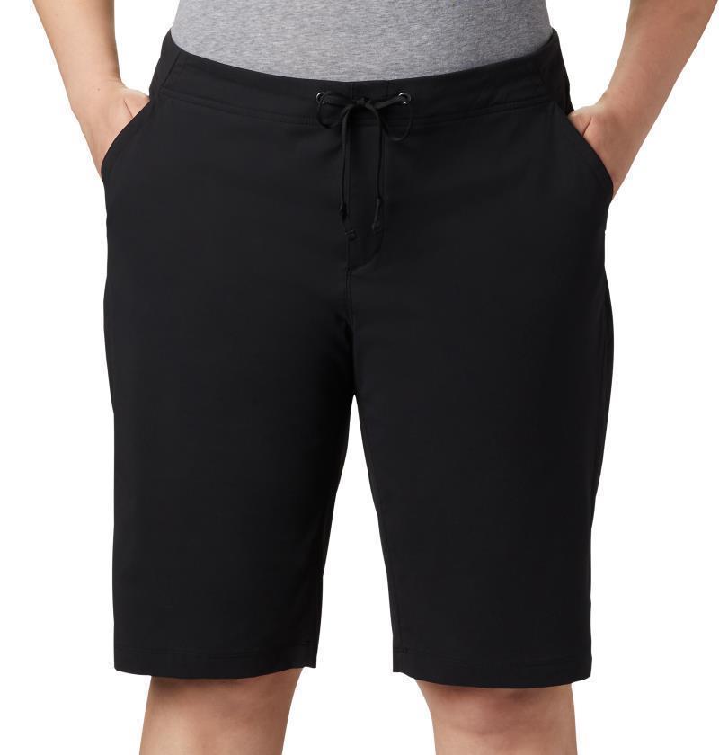 Anytime Outdoor Long Shorts, 13" Inseam - Plus - Womens - Black 3