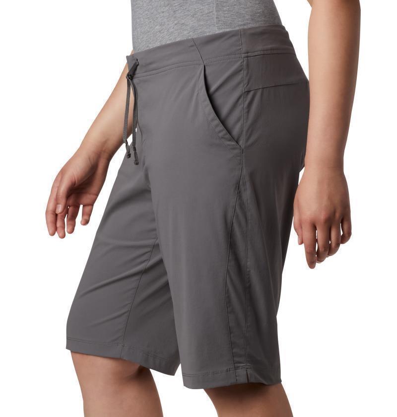 Anytime Outdoor Long Shorts, 13" Inseam - Plus - Womens - City Grey 4