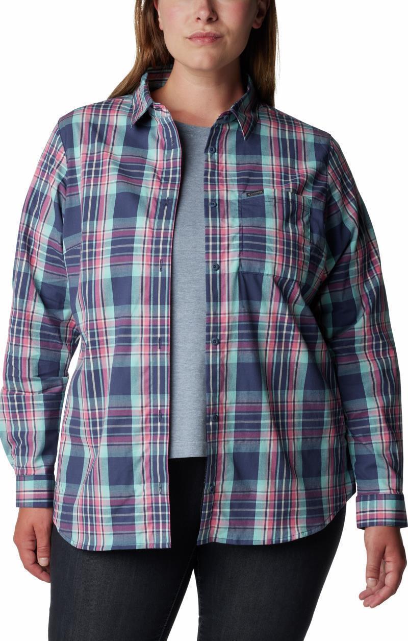 Anytime Patterned LS Shirt - Plus - Womens - Nocturnal CSC Tartan 3